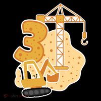 3rd Birthday Construction Toddler Hoodie thumb 2