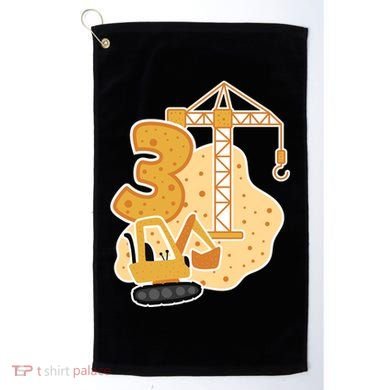 3rd Birthday Construction Golf Towel