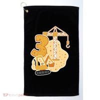 3rd Birthday Construction Golf Towel thumb 0