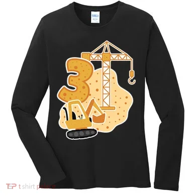 3rd Birthday Construction Women's Long Sleeve Shirt
