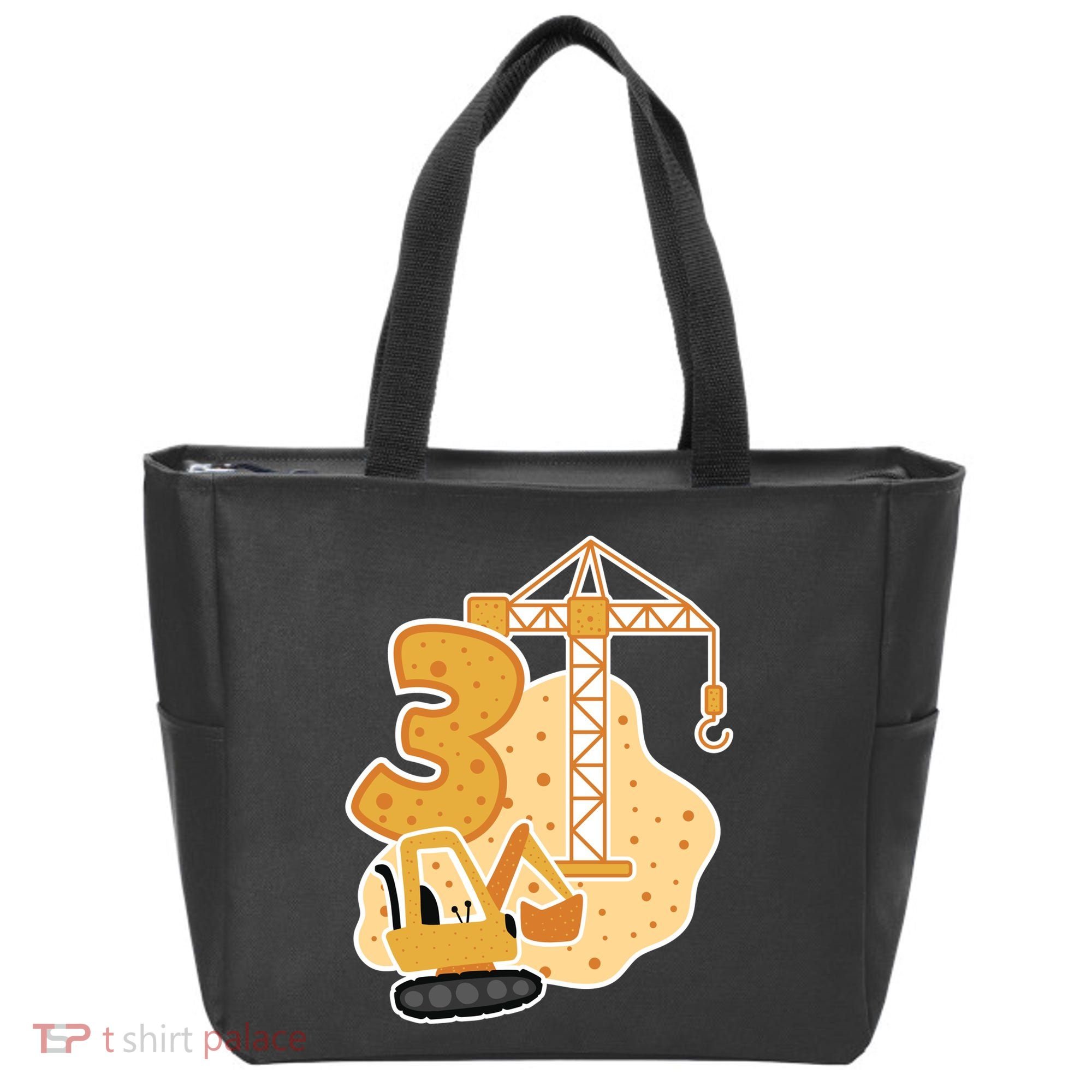 3rd Birthday Construction Tote Bag