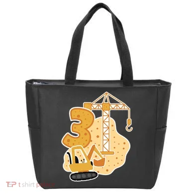3rd Birthday Construction Tote Bag