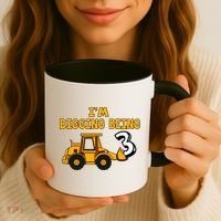3rd Birthday I'm Digging Being Three Coffee Mug thumb 3