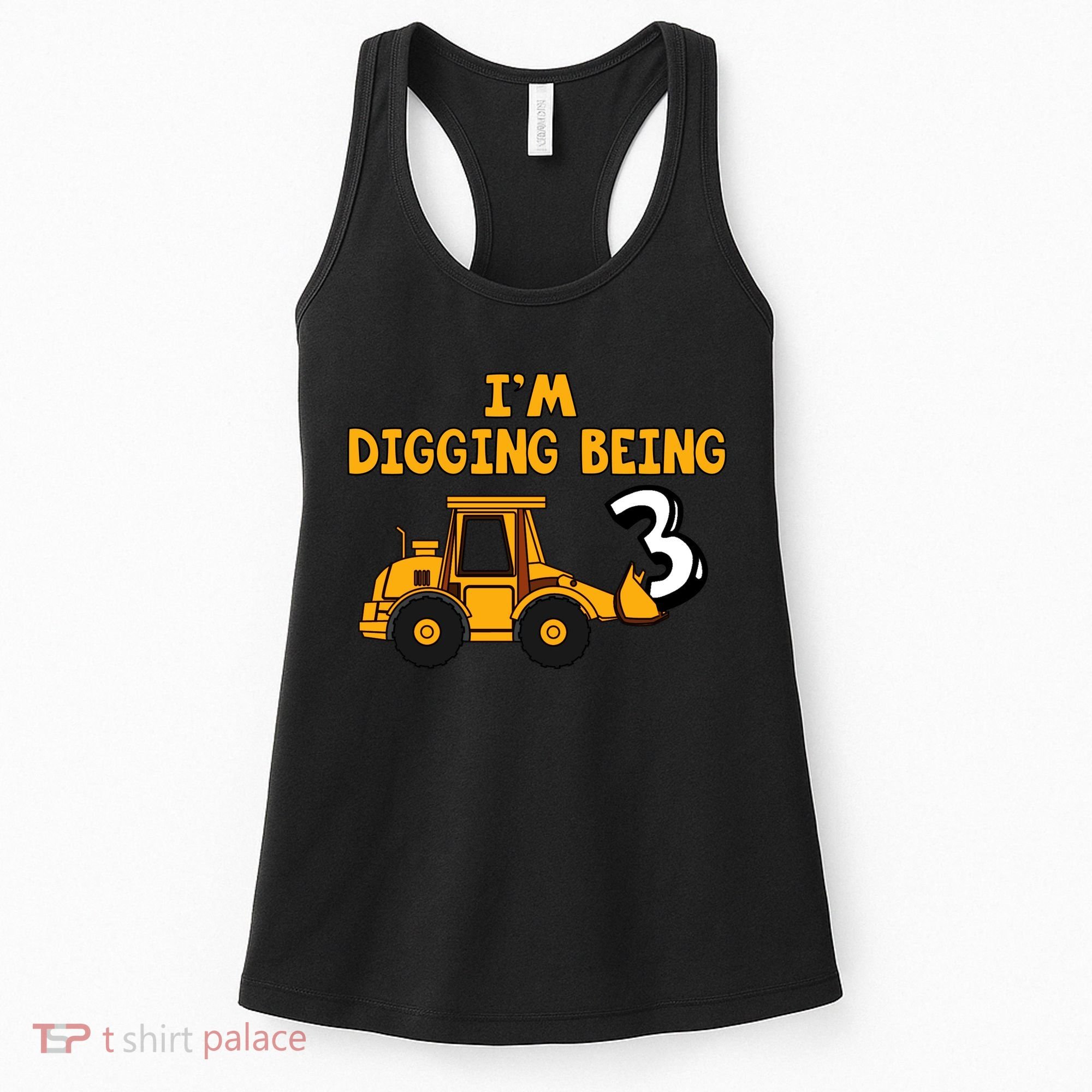 3rd Birthday I'm Digging Being Three Women's Tank Top