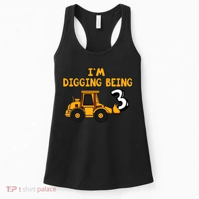 3rd Birthday I'm Digging Being Three Women's Tank Top