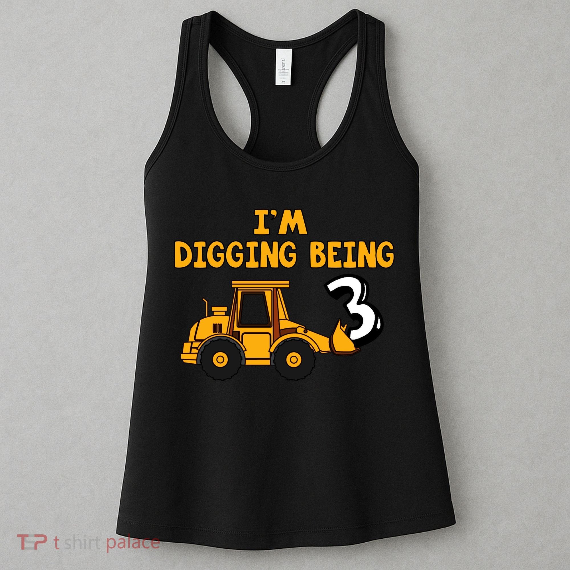 3rd Birthday I'm Digging Being Three Women's Tank Top