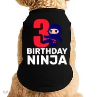 3rd Birthday Ninja  Doggie Tank thumb 0