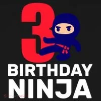 3rd Birthday Ninja  Doggie Tank thumb 4
