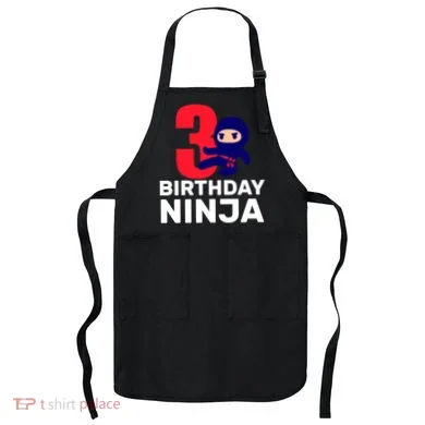 3rd Birthday Ninja  Apron