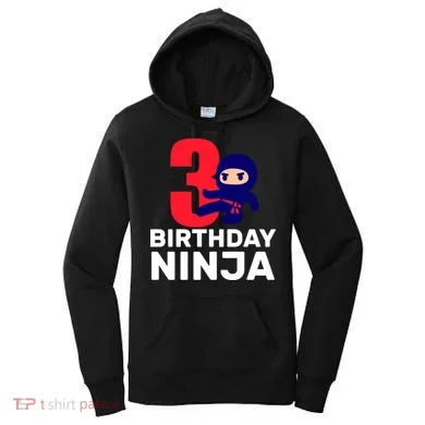 3rd Birthday Ninja  Women's Hoodie