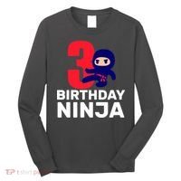 3rd Birthday Ninja  Long Sleeve Shirt thumb 0