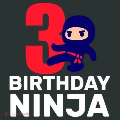 3rd Birthday Ninja  T-Shirt