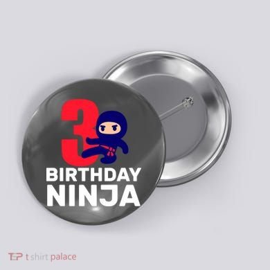 3rd Birthday Ninja  Button