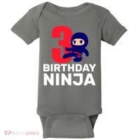 3rd Birthday Ninja  Baby Bodysuit thumb 0