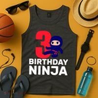 3rd Birthday Ninja  Tank Top thumb 4