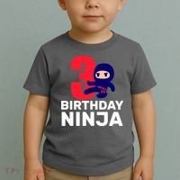 3rd Birthday Ninja  Toddler T-Shirt thumb 2