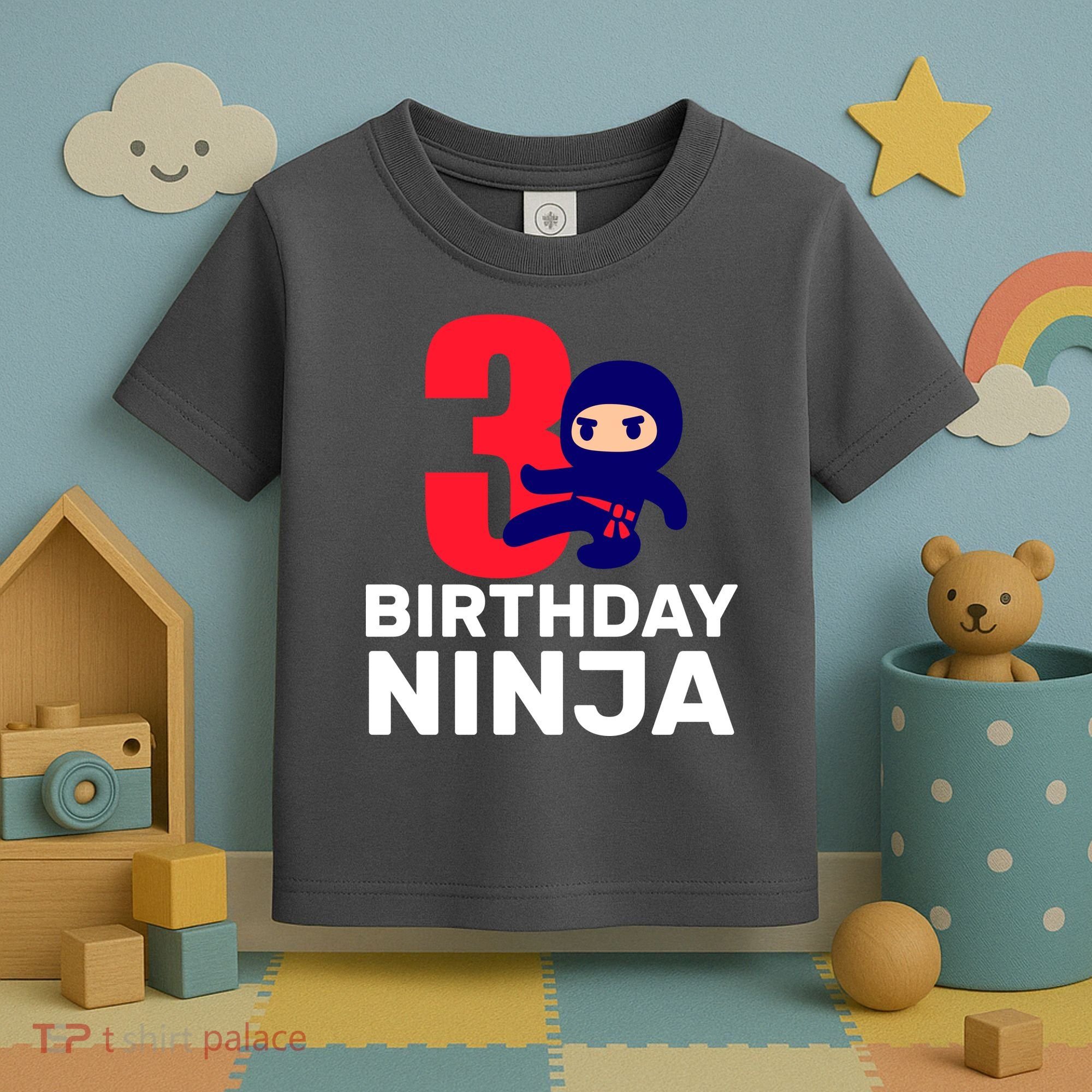 3rd Birthday Ninja  Toddler T-Shirt