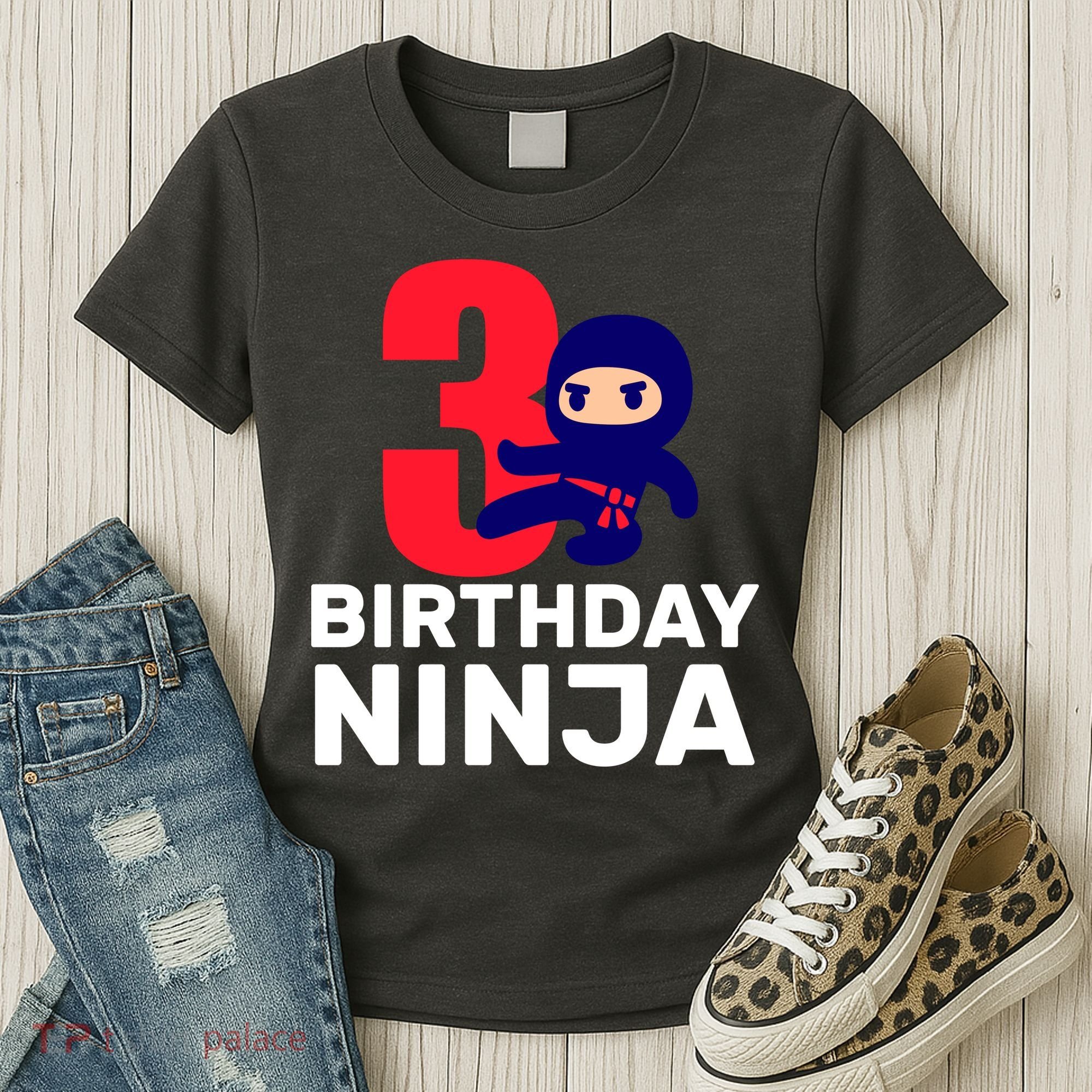 3rd Birthday Ninja  Women's T-Shirt