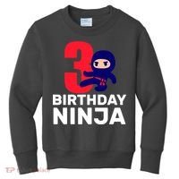 3rd Birthday Ninja  Kids Sweatshirt thumb 0
