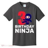 3rd Birthday Ninja  Kids T-Shirt thumb 0