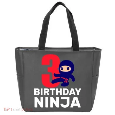 3rd Birthday Ninja  Tote Bag