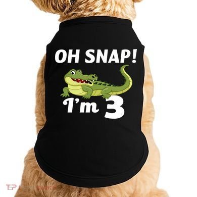 3rd Birthday Oh Snap Im 3 Doggie Tank