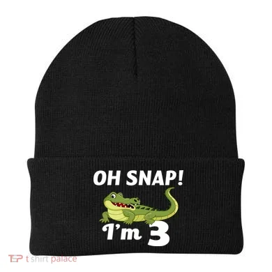 3rd Birthday Oh Snap Im 3 Beanie
