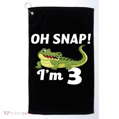 3rd Birthday Oh Snap Im 3 Golf Towel