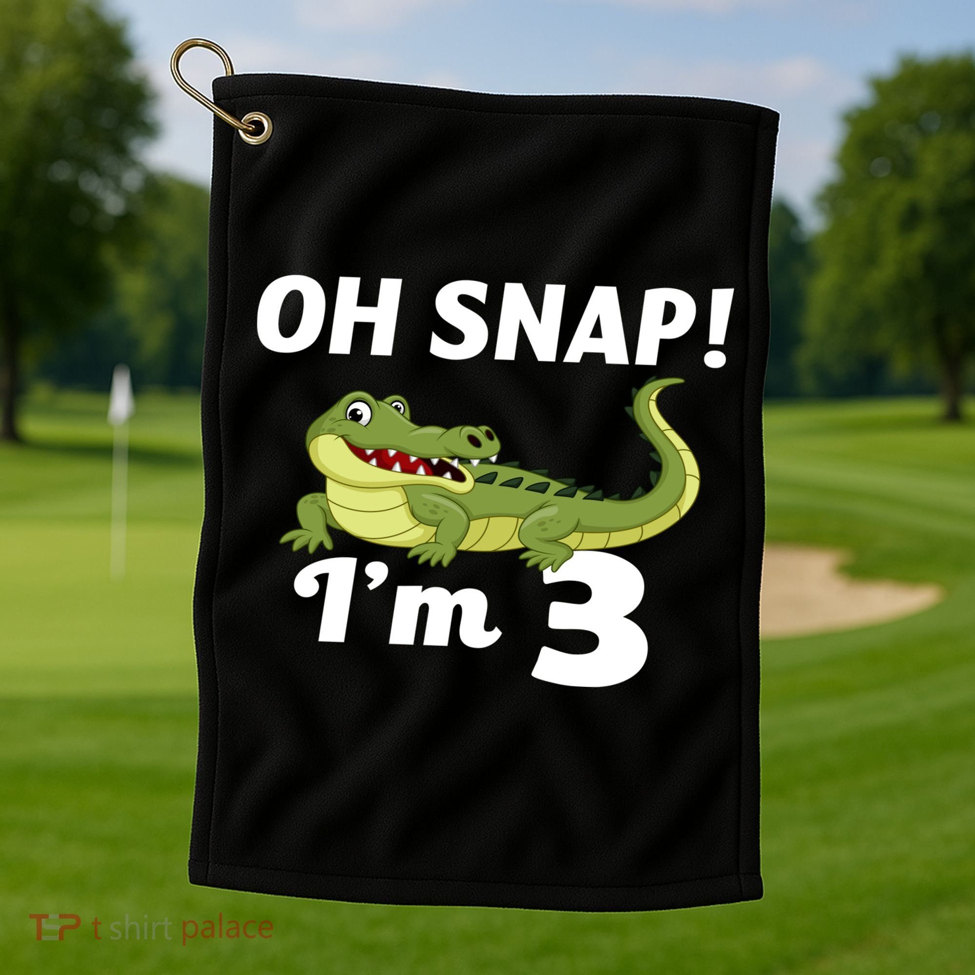 3rd Birthday Oh Snap Im 3 Golf Towel