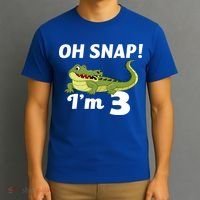 3rd Birthday Oh Snap Im 3 T-Shirt thumb 3