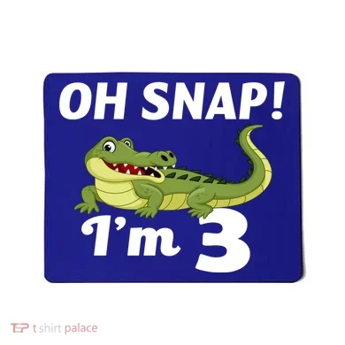 3rd Birthday Oh Snap Im 3 Mousepad
