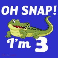 3rd Birthday Oh Snap Im 3 Kids Long Sleeve Shirt thumb 2