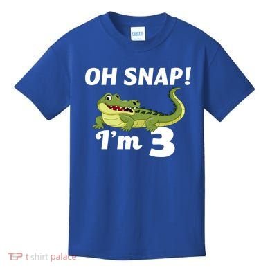 3rd Birthday Oh Snap Im 3 Kids T-Shirt