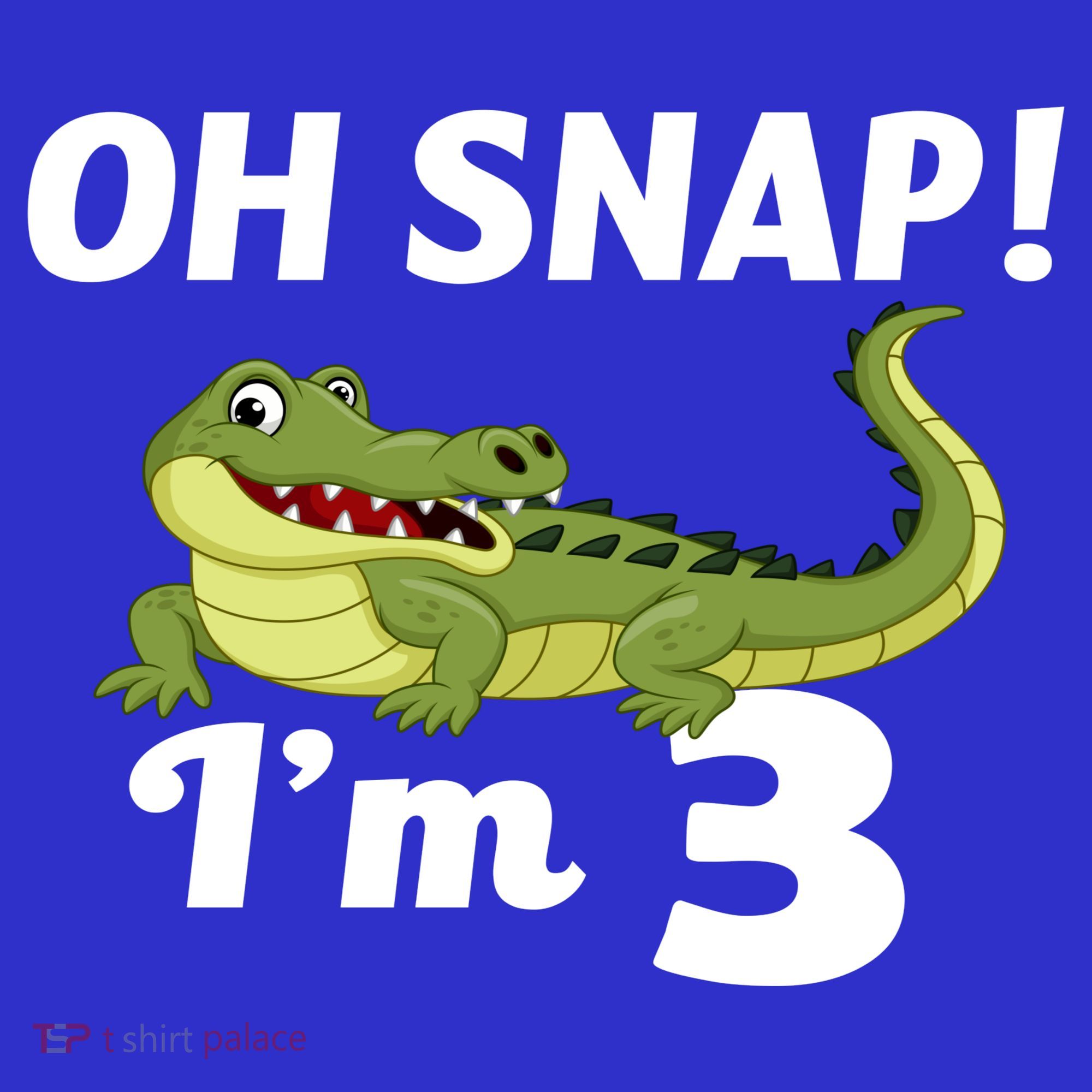 3rd Birthday Oh Snap Im 3 Kids T-Shirt