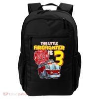 3rd Birthday This Little Firefighter Is Three Backpack thumb 0