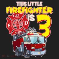 3rd Birthday This Little Firefighter Is Three Tumbler thumb 3