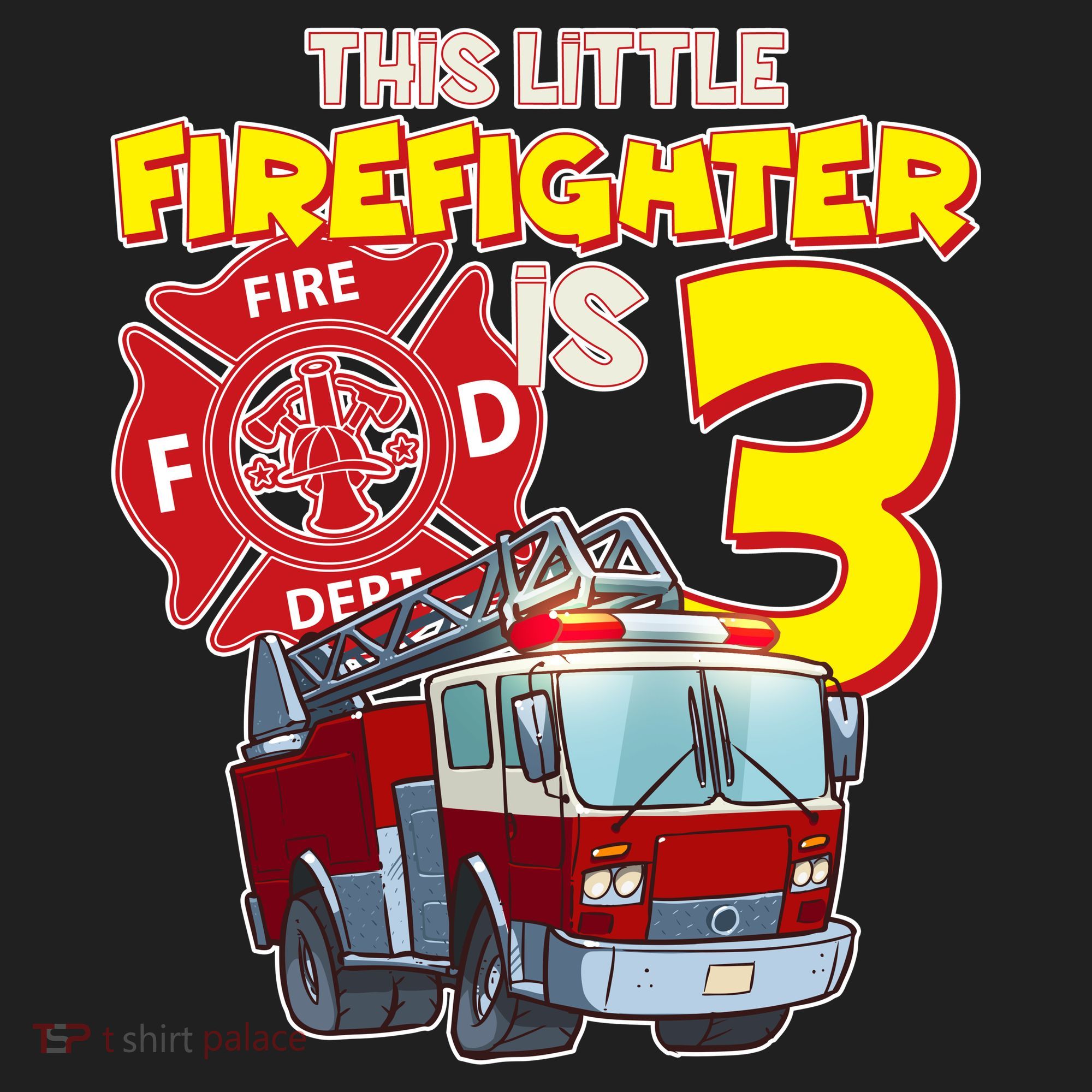3rd Birthday This Little Firefighter Is Three Tumbler