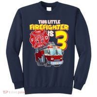 3rd Birthday This Little Firefighter Is Three Sweatshirt thumb 0