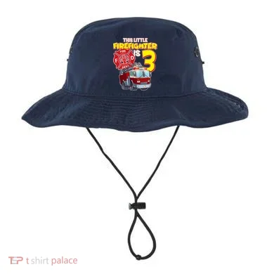 3rd Birthday This Little Firefighter Is Three Bucket Hat