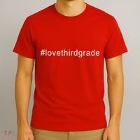 3rd Grade Hashtag Love Third Grade T-Shirt thumb 3