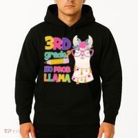 3rd Grade? No Prob Llama Hoodie thumb 2