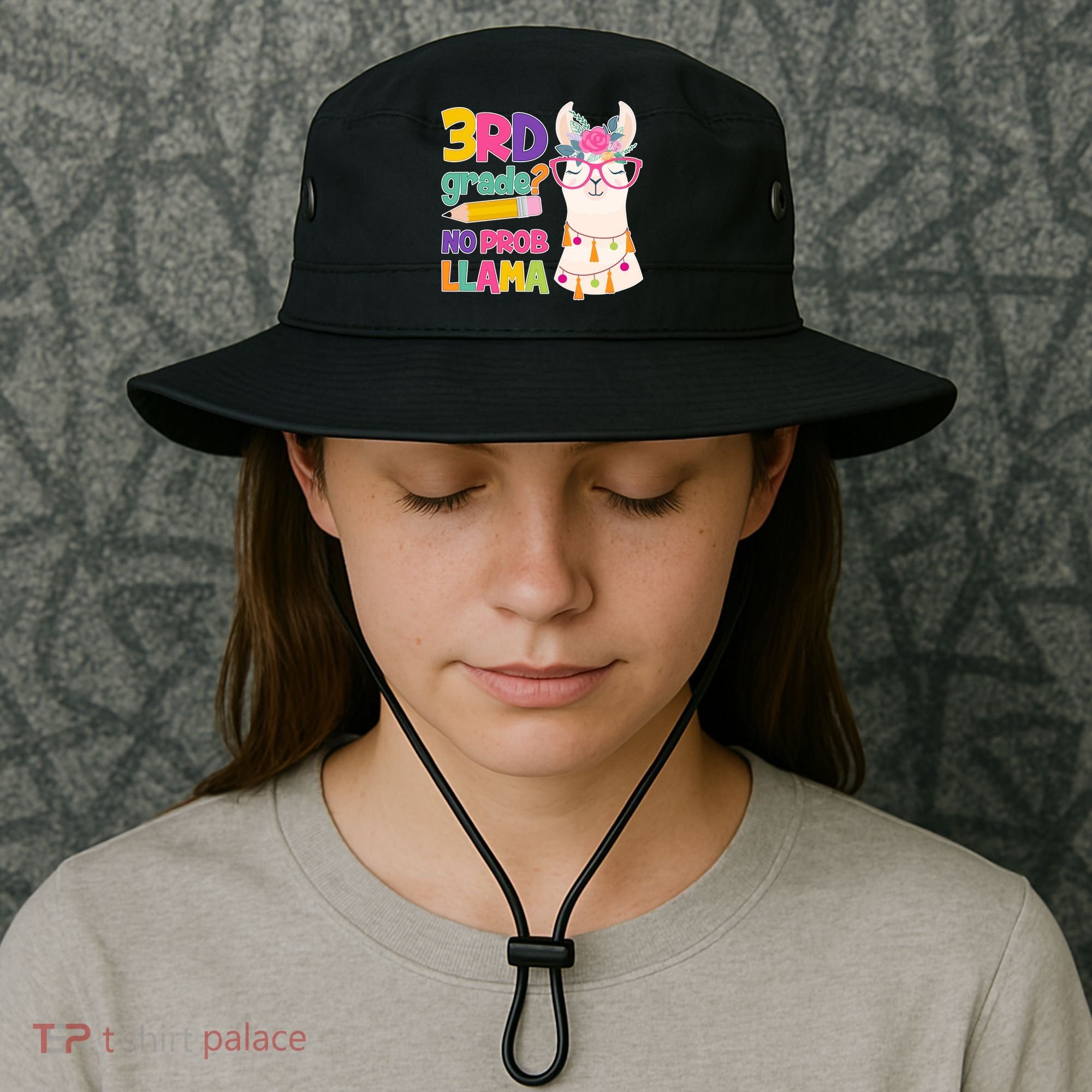 3rd Grade? No Prob Llama Bucket Hat