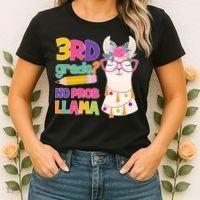 3rd Grade? No Prob Llama Women's T-Shirt thumb 2
