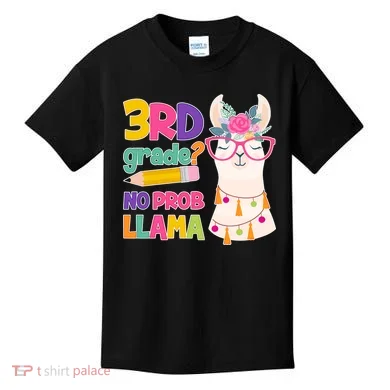 3rd Grade? No Prob Llama Kids T-Shirt