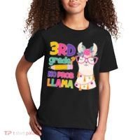 3rd Grade? No Prob Llama Kids T-Shirt thumb 2