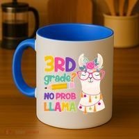 3rd Grade? No Prob Llama Coffee Mug thumb 4