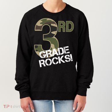 3rd Grade Rocks Camo Women's Sweatshirt