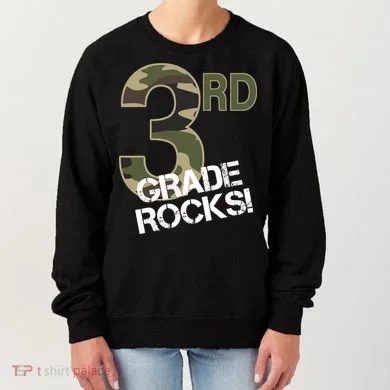 3rd Grade Rocks Camo Women's Sweatshirt