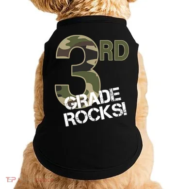 3rd Grade Rocks Camo Doggie Tank