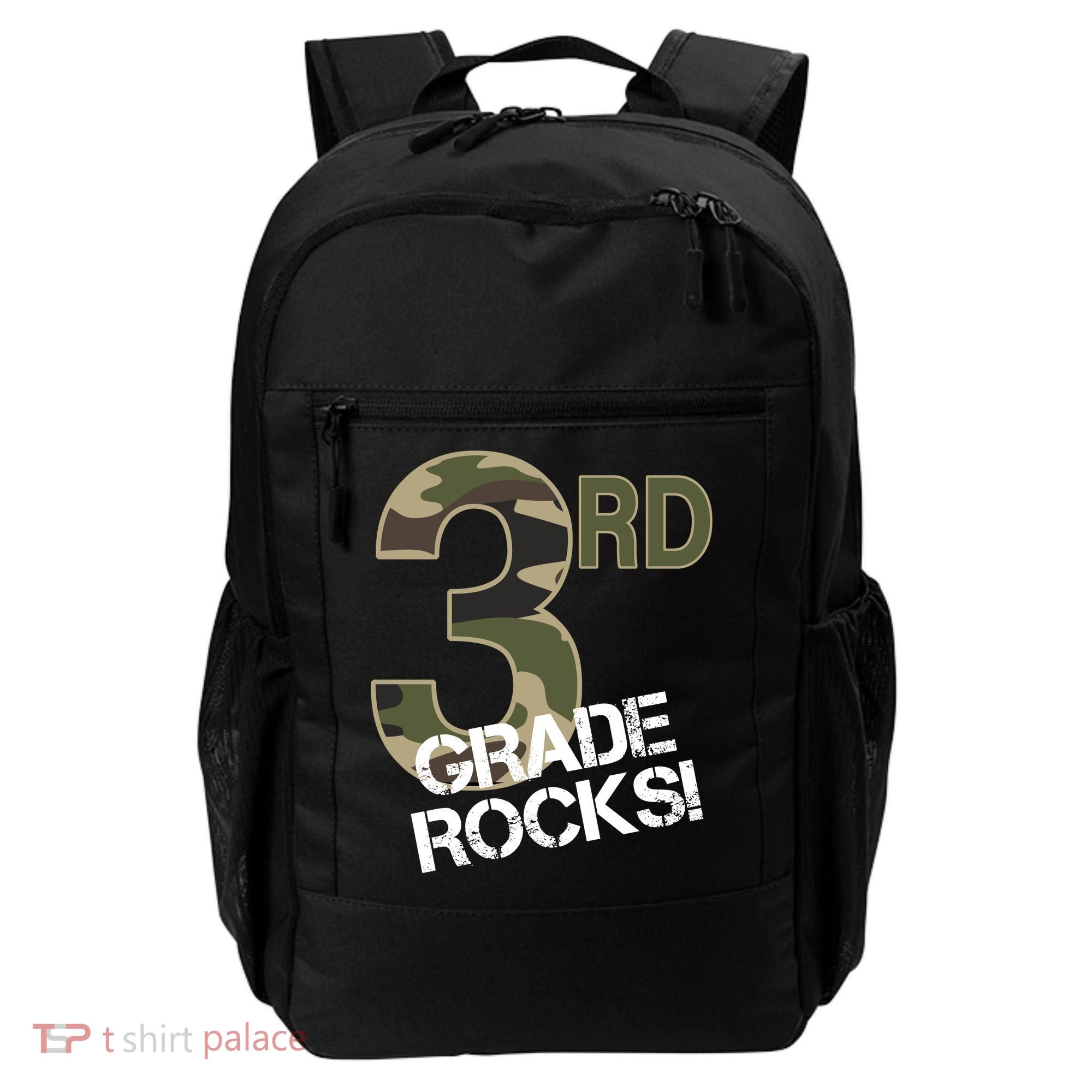 3rd Grade Rocks Camo Backpack